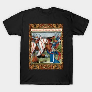 Lancelot Saves Guinevere From the Stake, Arthurian Legends Medieval Miniature T-Shirt